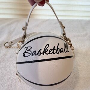 White Basketball Design Purse